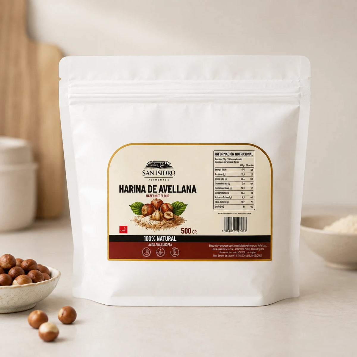 Harina de Avellana - San Isidro Alimentos - 500 g