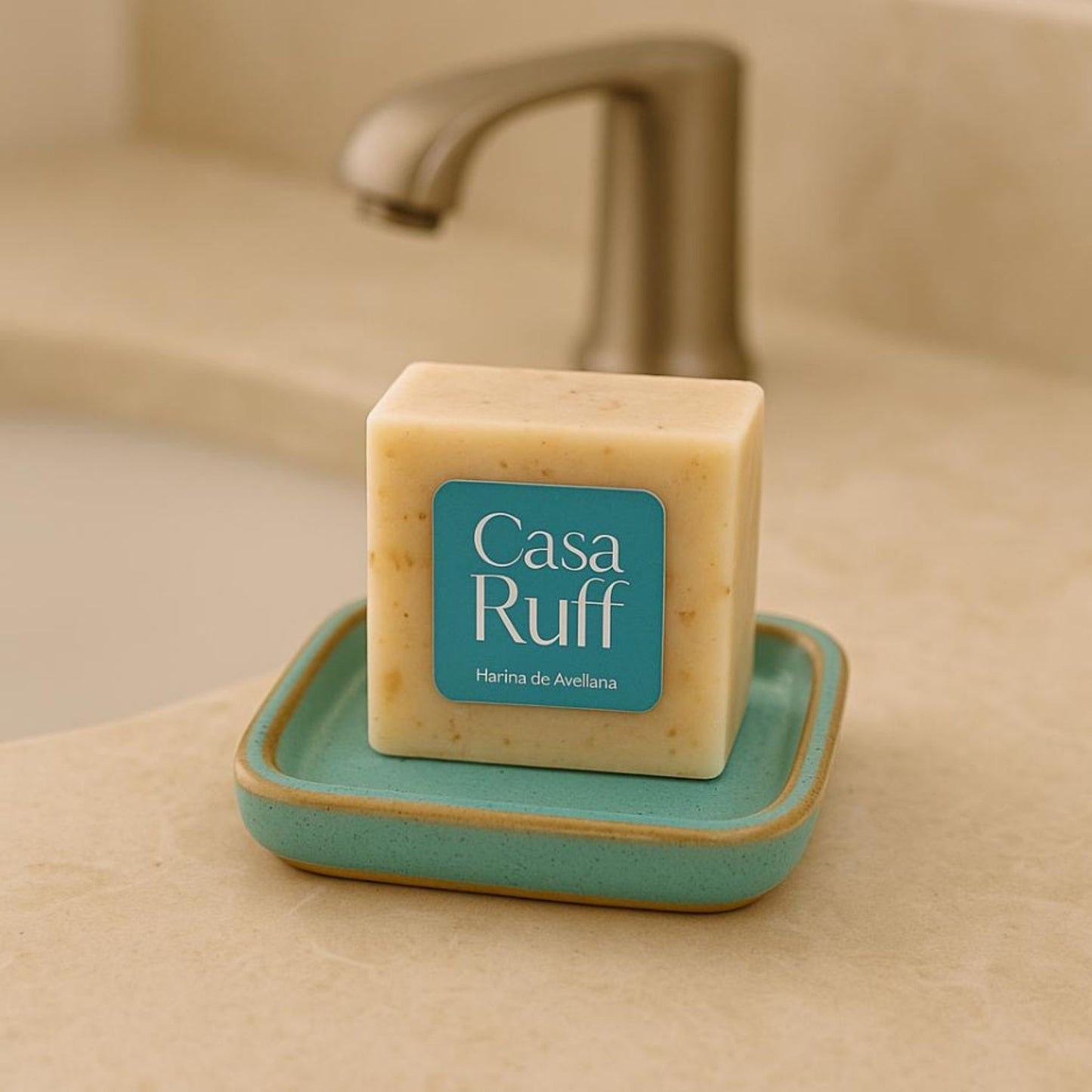 Jabón en Barra de Harina de Avellana
